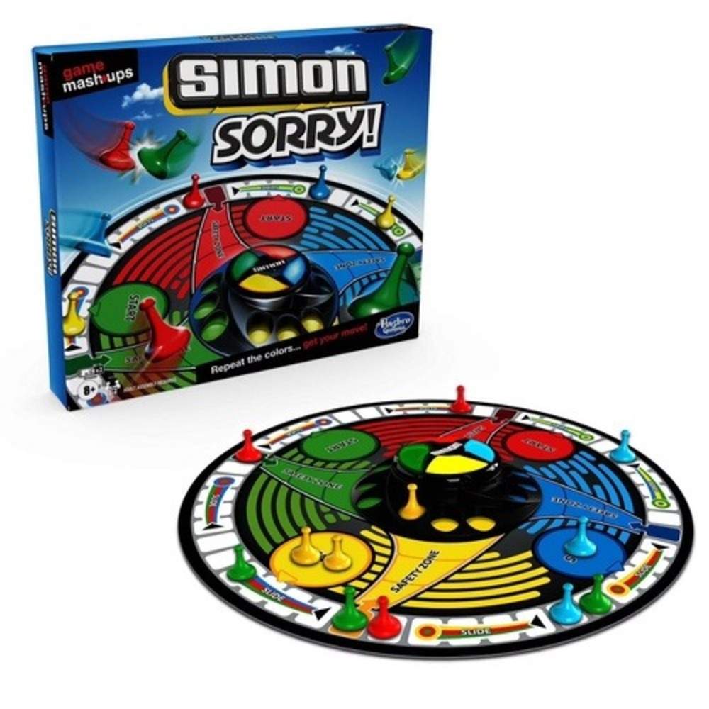 NEW Simon Sorry! Game Mash+ups Family Board Game Hasbro Gaming FACTORY SEALED